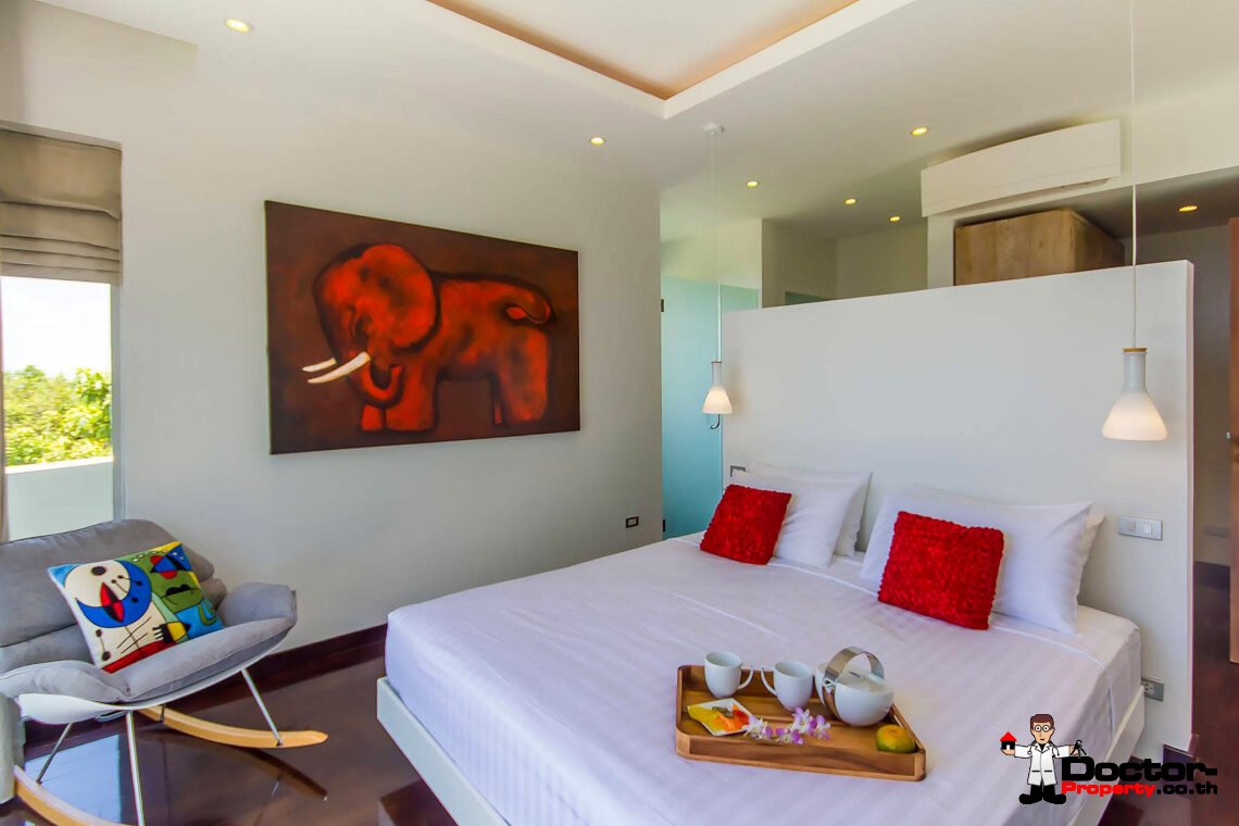 Luxury 5 Bedroom Pool Villa with Sea View in Plai Laem, Koh Samui – For Sale