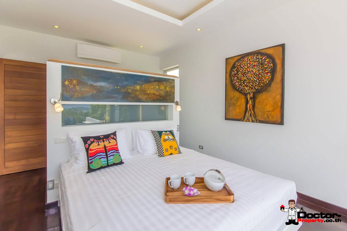 Luxury 5 Bedroom Pool Villa with Sea View in Plai Laem, Koh Samui – For Sale