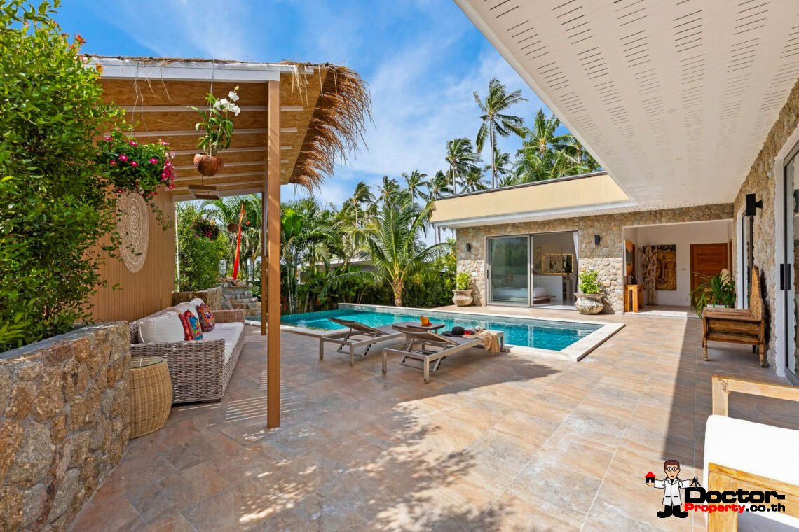 Tropical 3 Bedroom Pool Villa in Mae Nam, Koh Samui – For Sale