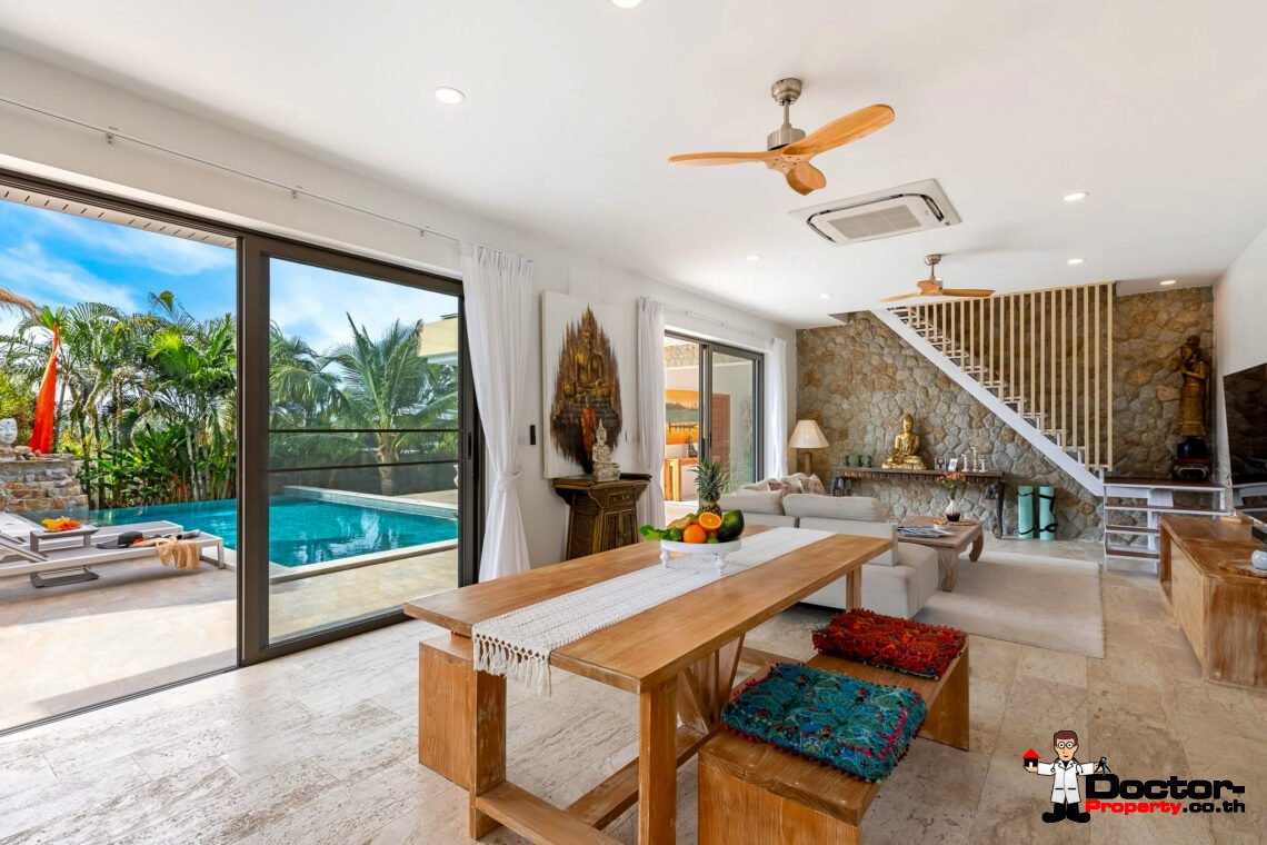 Tropical 3 Bedroom Pool Villa in Mae Nam, Koh Samui – For Sale