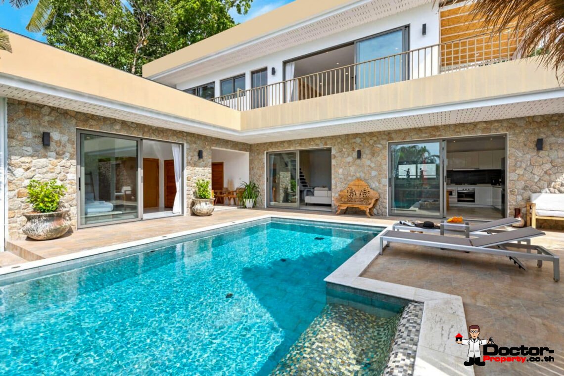 Tropical 3 Bedroom Pool Villa in Mae Nam, Koh Samui – For Sale