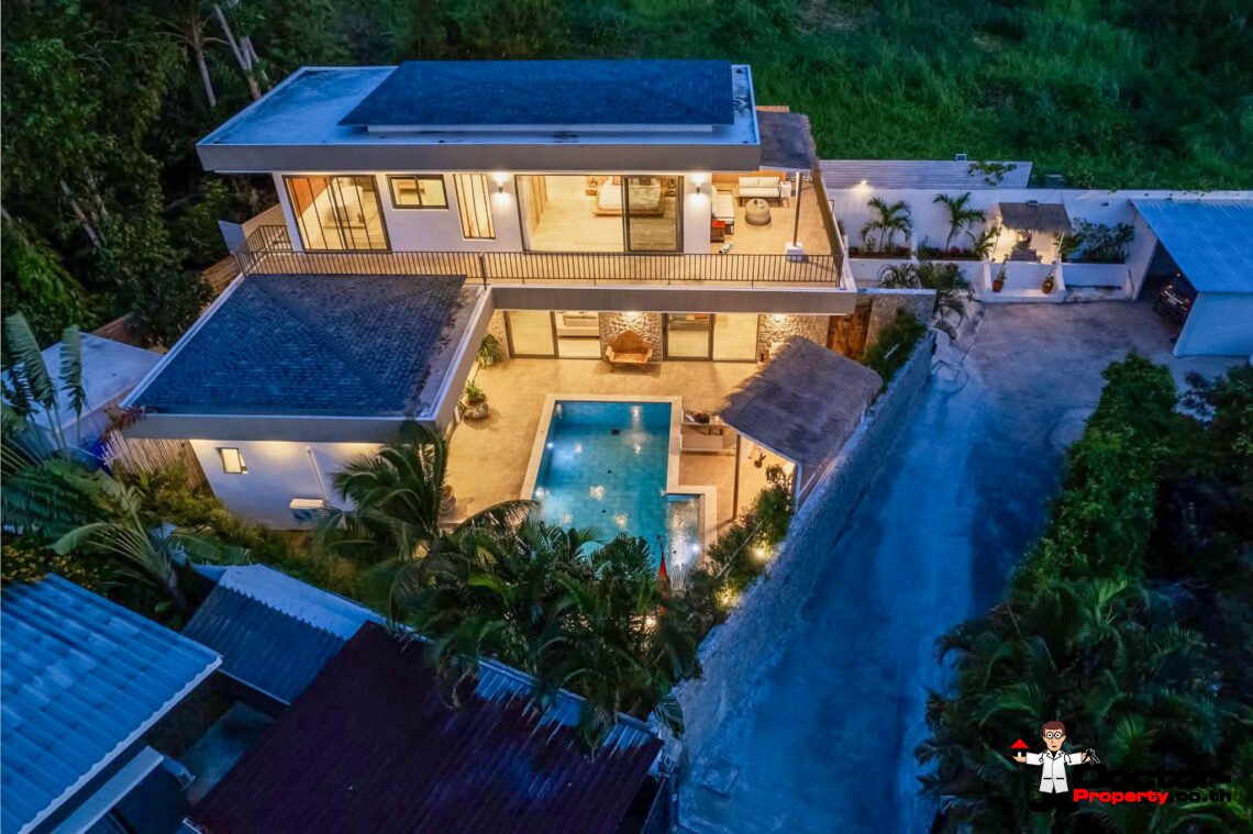 Tropical 3 Bedroom Pool Villa in Mae Nam, Koh Samui – For Sale