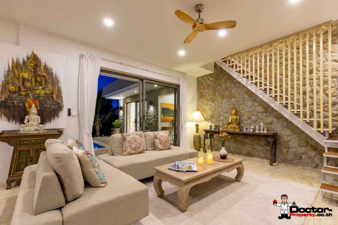 Tropical 3 Bedroom Pool Villa in Mae Nam, Koh Samui – For Sale
