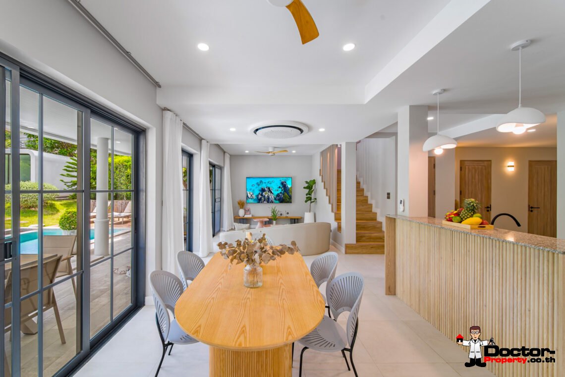 Modern 3 Bedroom Pool Villa in Plai Laem, Koh Samui – For Sale