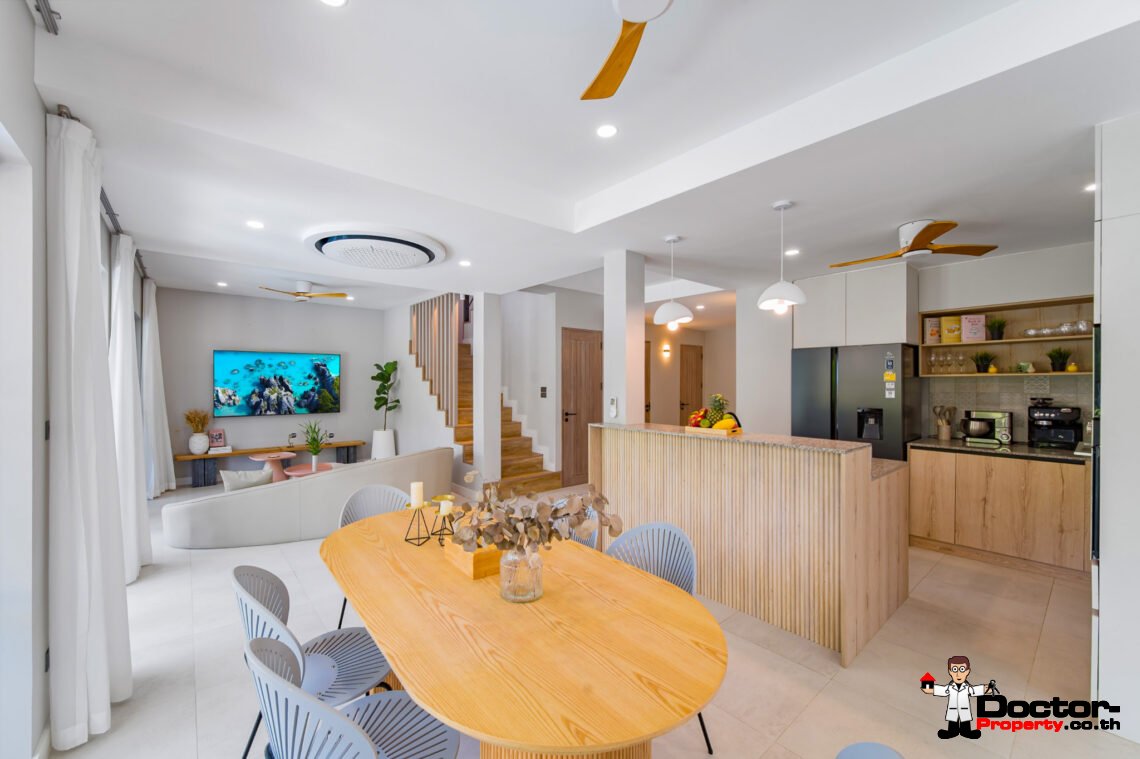 Modern 3 Bedroom Pool Villa in Plai Laem, Koh Samui – For Sale