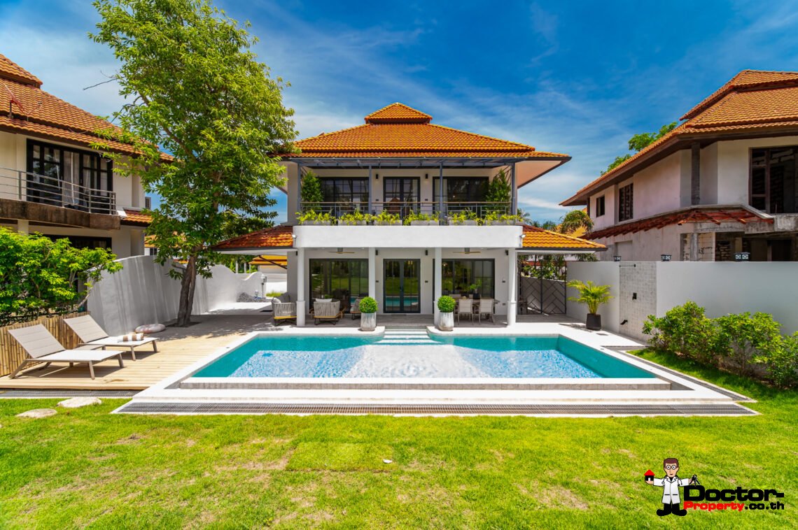 Modern 3 Bedroom Pool Villa in Plai Laem, Koh Samui – For Sale