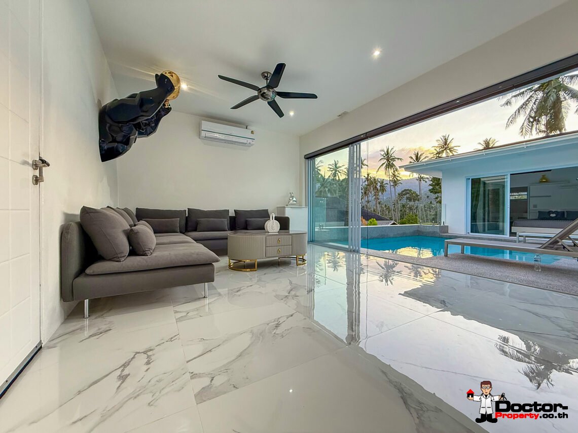 Tropical 3 Bedroom Private Pool Villa in Lamai – For Sale
