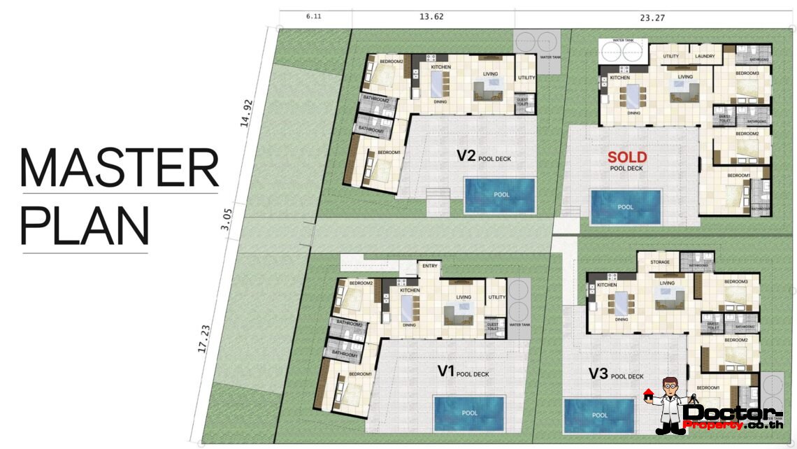 2 Bedroom Private Pool Villa in Choeng Mon, Koh Samui – For Sale