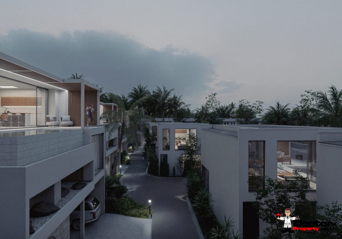 Luxury 3 Bedroom Pool Villa with Partial Sea View in Plai Laem, Koh Samui – For Sale