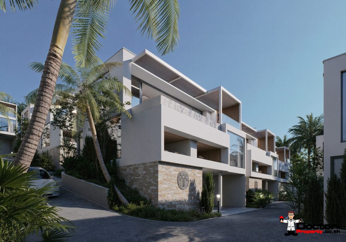 Luxury 3 Bedroom Pool Villa with Partial Sea View in Plai Laem, Koh Samui – For Sale