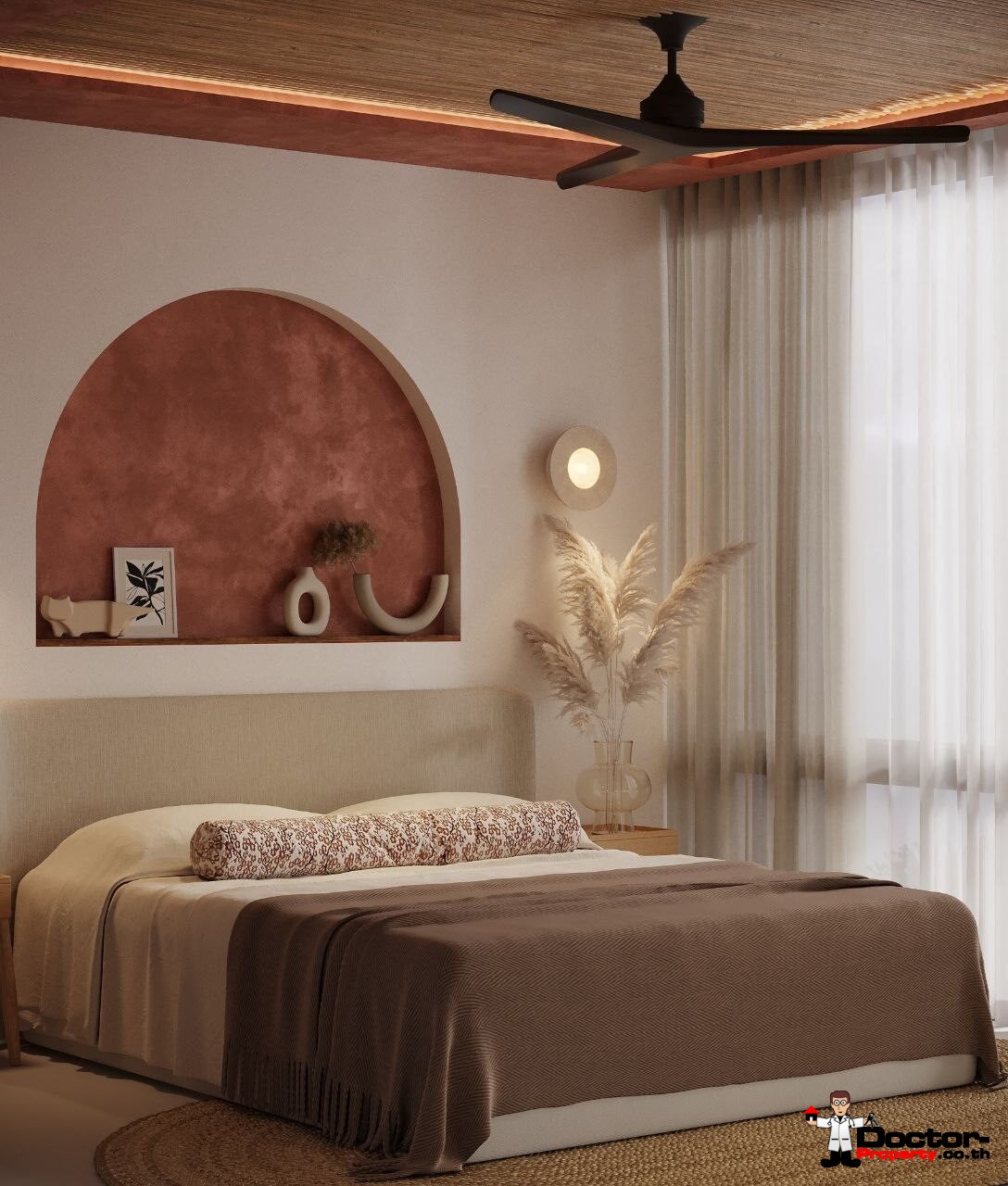 Luxury 3 Bedroom Pool Villa with Partial Sea View in Plai Laem, Koh Samui – For Sale