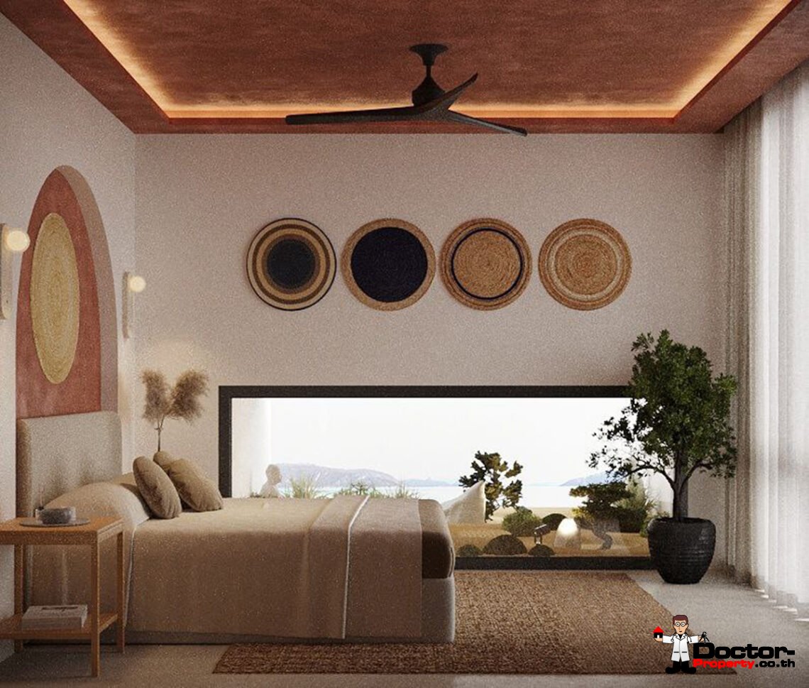 Luxury 3 Bedroom Pool Villa with Partial Sea View in Plai Laem, Koh Samui – For Sale