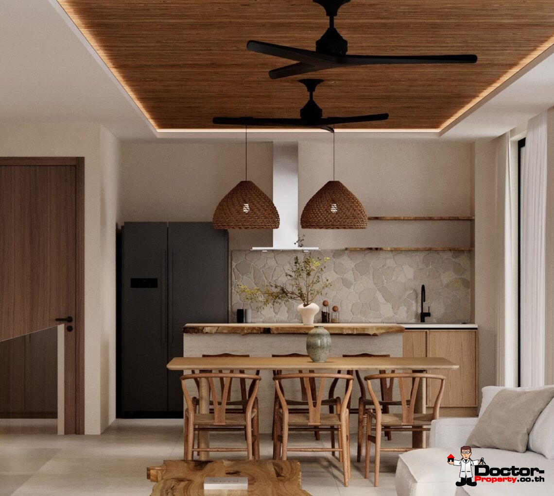 Luxury 3 Bedroom Pool Villa with Partial Sea View in Plai Laem, Koh Samui – For Sale