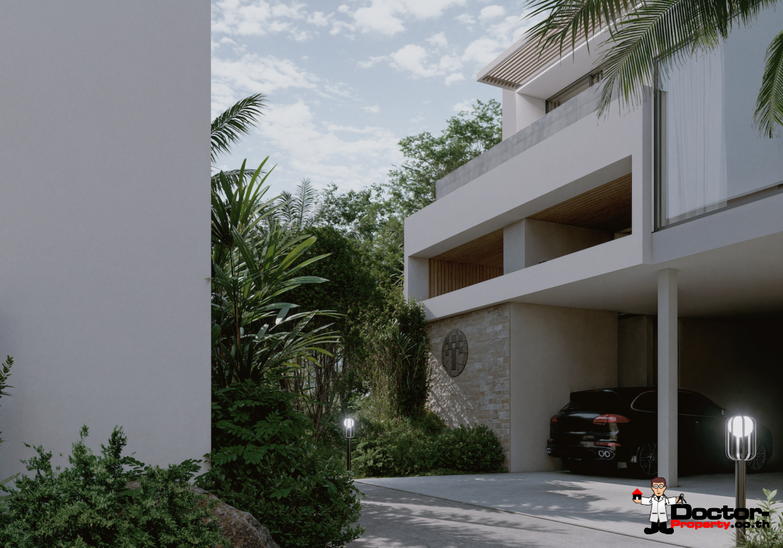 Luxury 3 Bedroom Pool Villa with Partial Sea View in Plai Laem, Koh Samui – For Sale