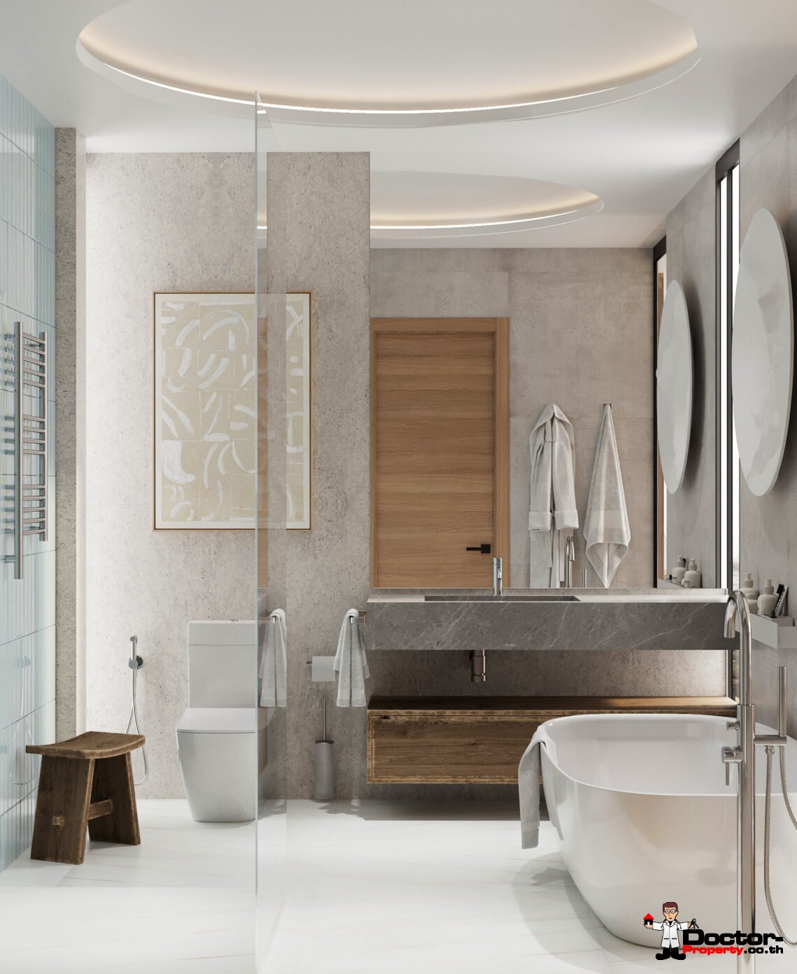 3 Bedroom Pool Villa with Partial Sea View in Plai Laem, Koh Samui – For Sale