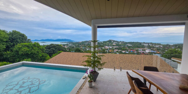 3 Bedroom Pool Villa with Partial Sea View in Plai Laem, Koh Samui – For Sale