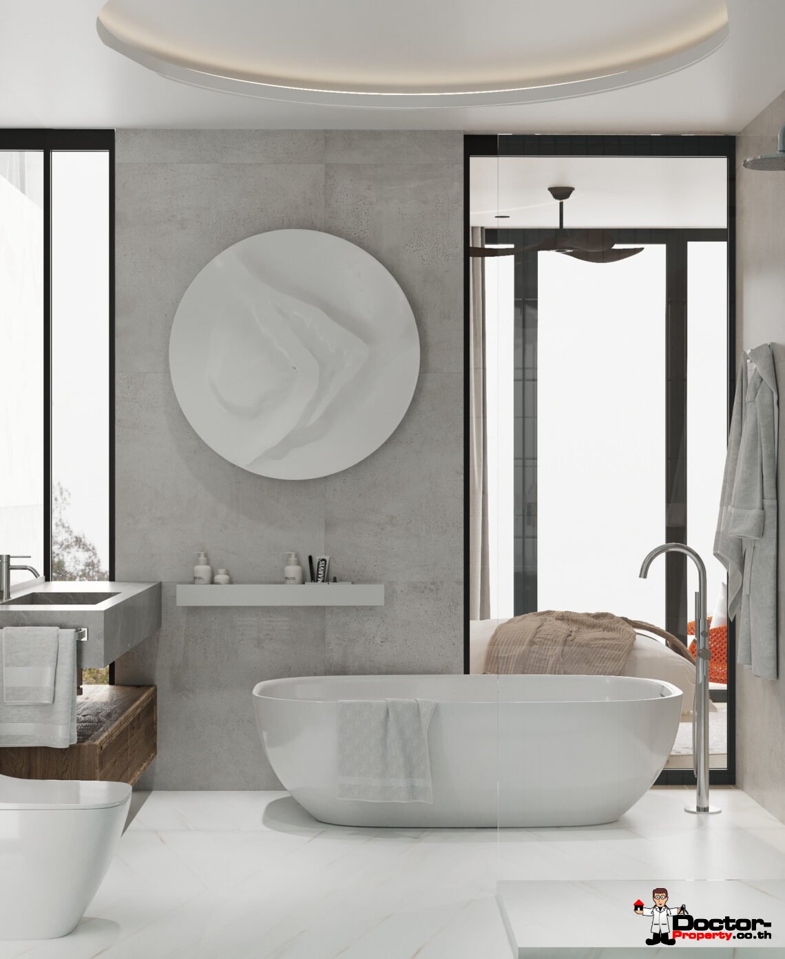 3 Bedroom Pool Villa with Partial Sea View in Plai Laem, Koh Samui – For Sale