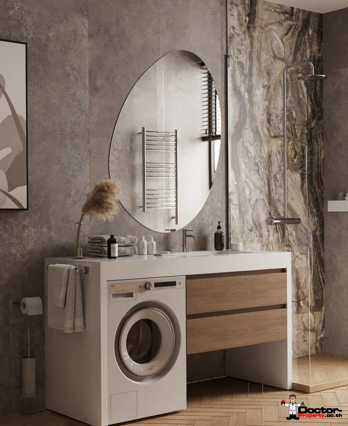 3 Bedroom Pool Villa with Partial Sea View in Plai Laem, Koh Samui – For Sale