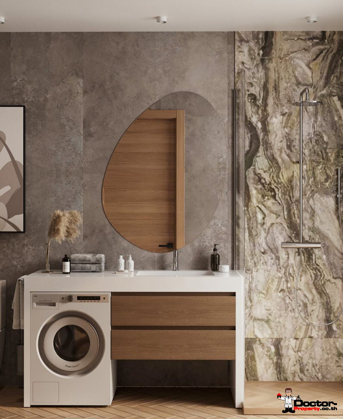 3 Bedroom Pool Villa with Partial Sea View in Plai Laem, Koh Samui – For Sale