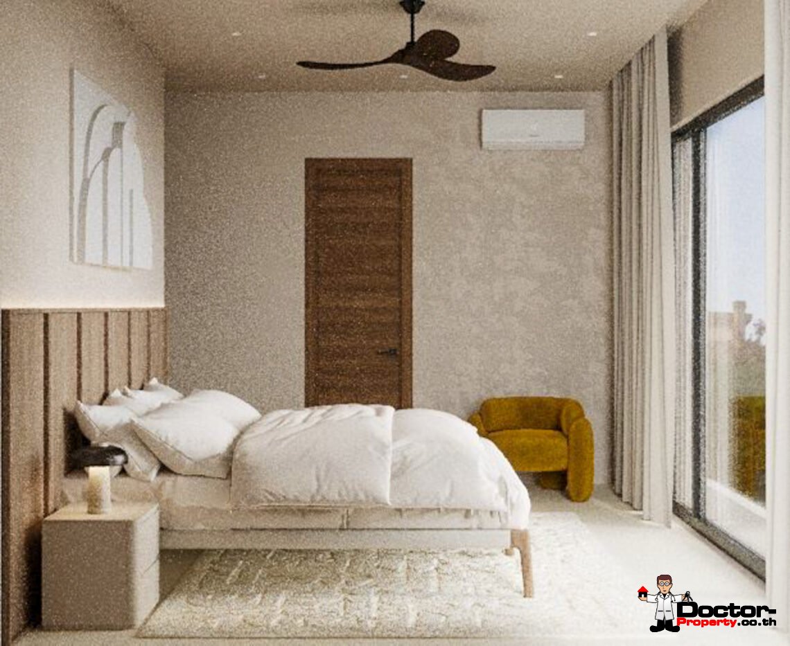 3 Bedroom Pool Villa with Partial Sea View in Plai Laem, Koh Samui – For Sale