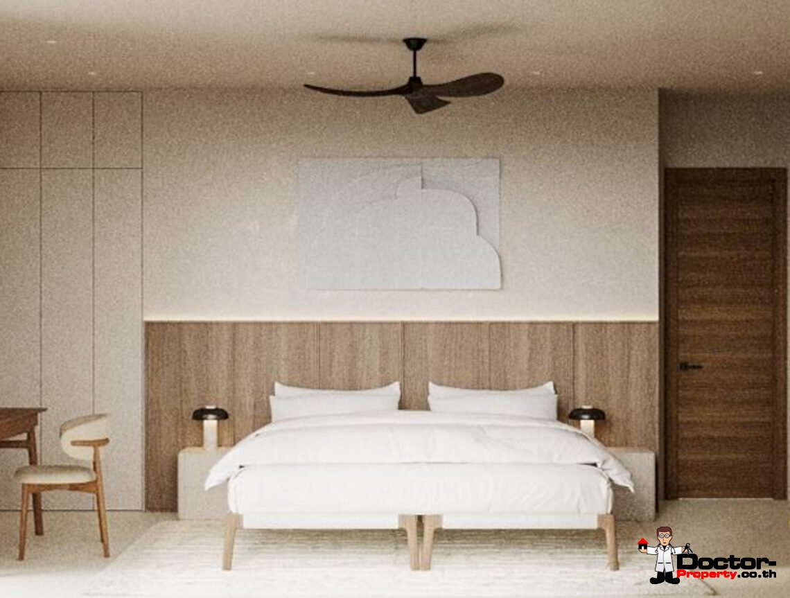 3 Bedroom Pool Villa with Partial Sea View in Plai Laem, Koh Samui – For Sale