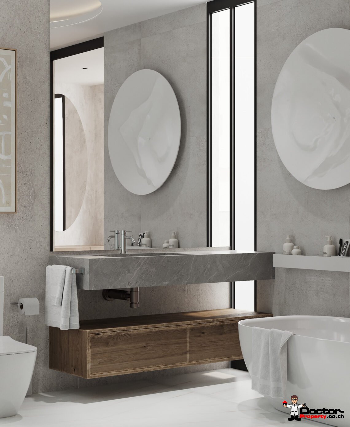 3 Bedroom Pool Villa with Partial Sea View in Plai Laem, Koh Samui – For Sale