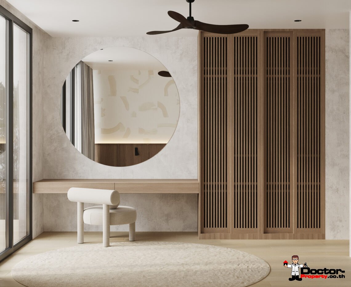 3 Bedroom Pool Villa with Partial Sea View in Plai Laem, Koh Samui – For Sale