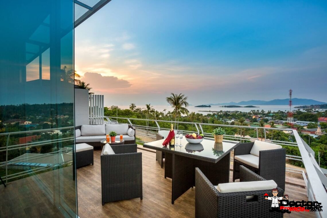 1-4 Bedroom Sea View Condo in Plai Laem, Koh Samui – For Sale