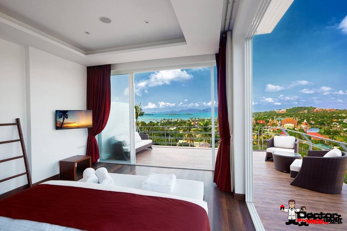 1-4 Bedroom Sea View Condo in Plai Laem, Koh Samui – For Sale