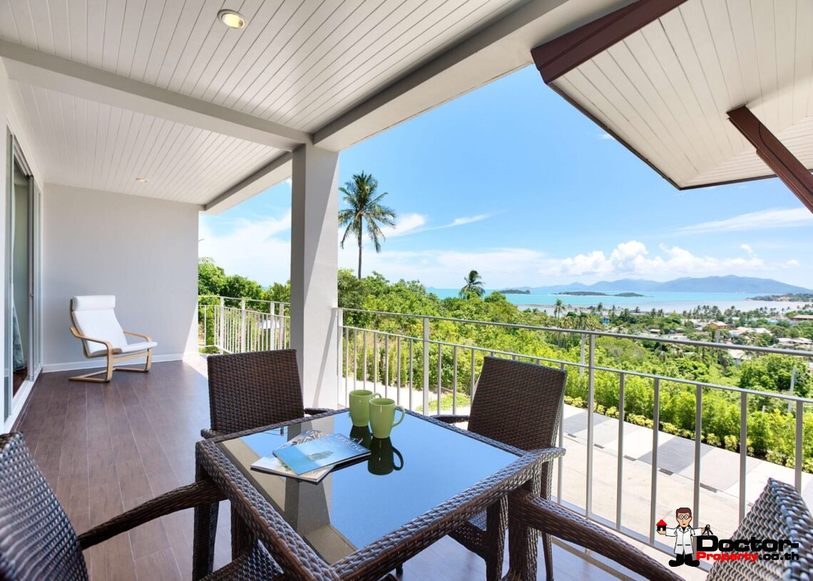 1-4 Bedroom Sea View Condo in Plai Laem, Koh Samui – For Sale
