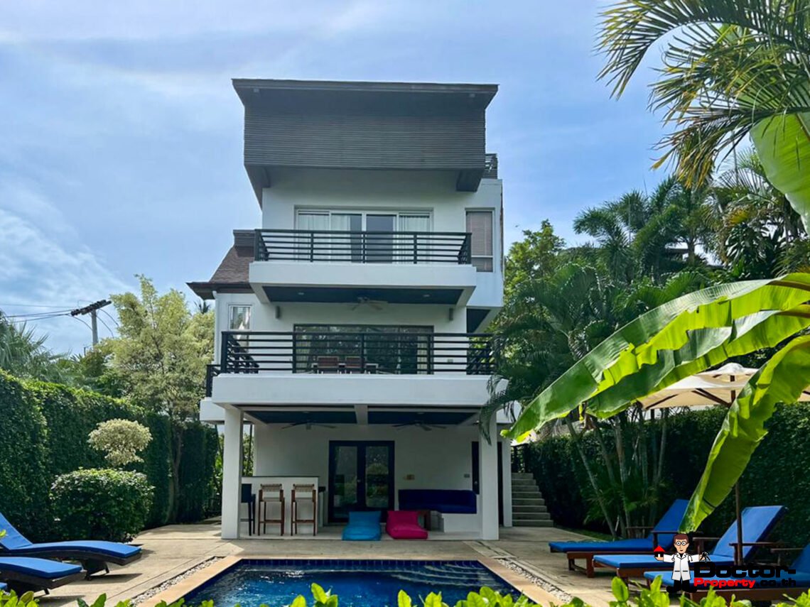 Modern 3 Bedroom Pool Villa in Plai Laem, Koh Samui – For Sale