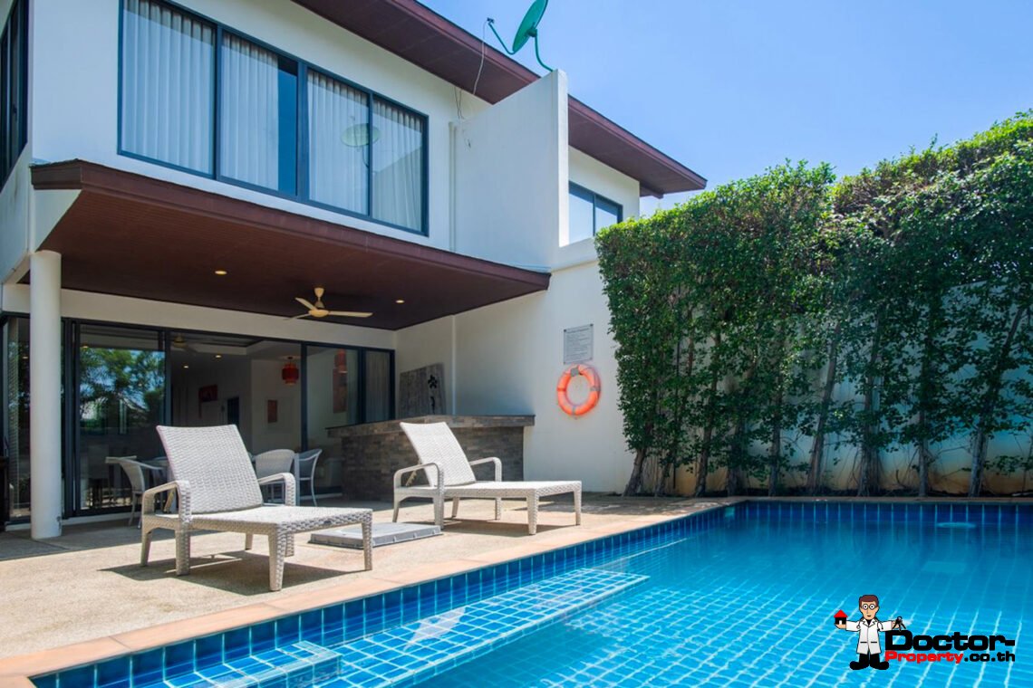 Modern 3 Bedroom Private Pool Villa in Plai Laem, Koh Samui – For Sale