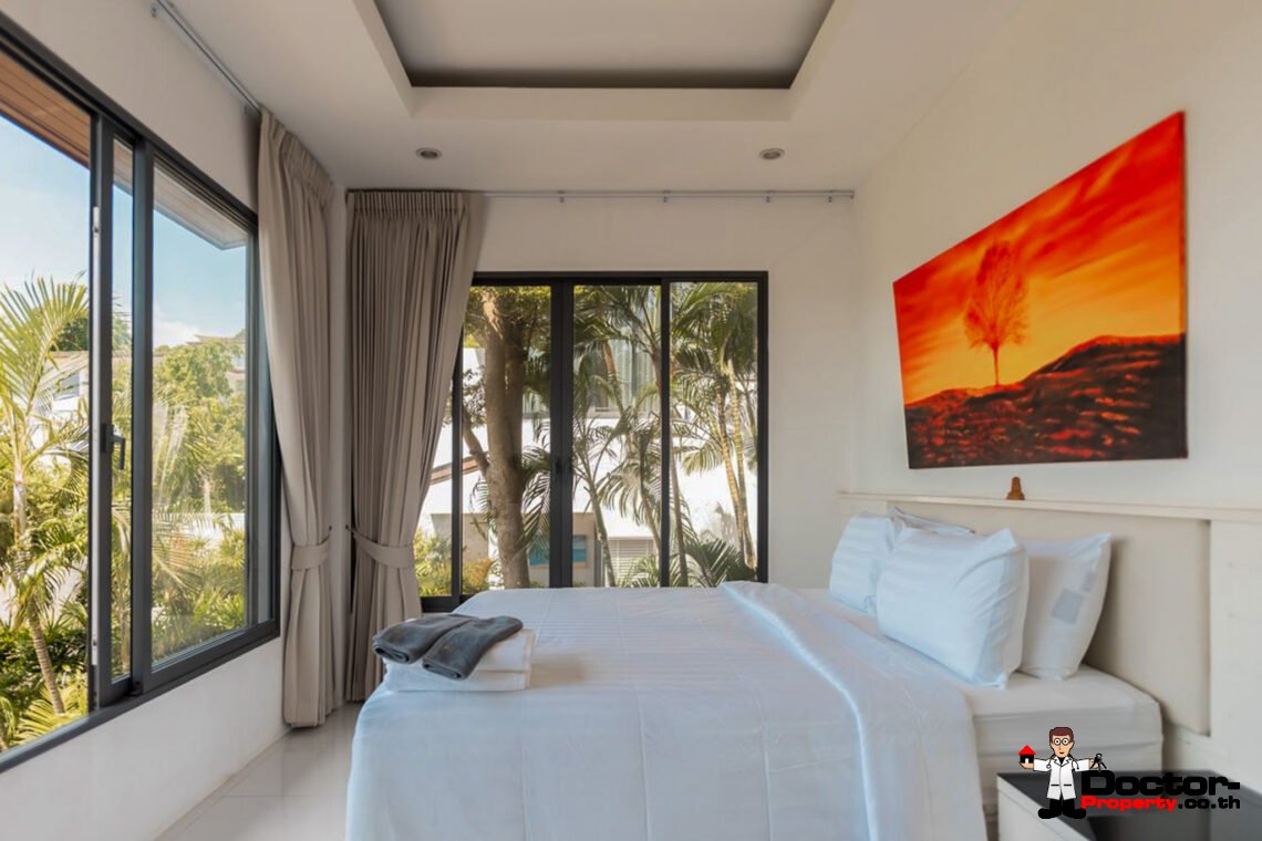 Modern 3 Bedroom Private Pool Villa in Plai Laem, Koh Samui – For Sale