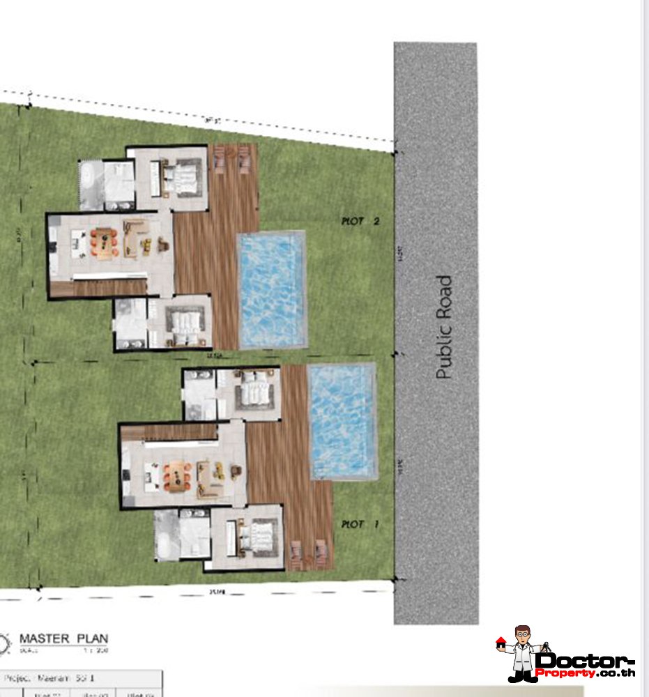 Modern 4 Bedroom Pool Villa in Mae Nam, Koh Samui – For Sale