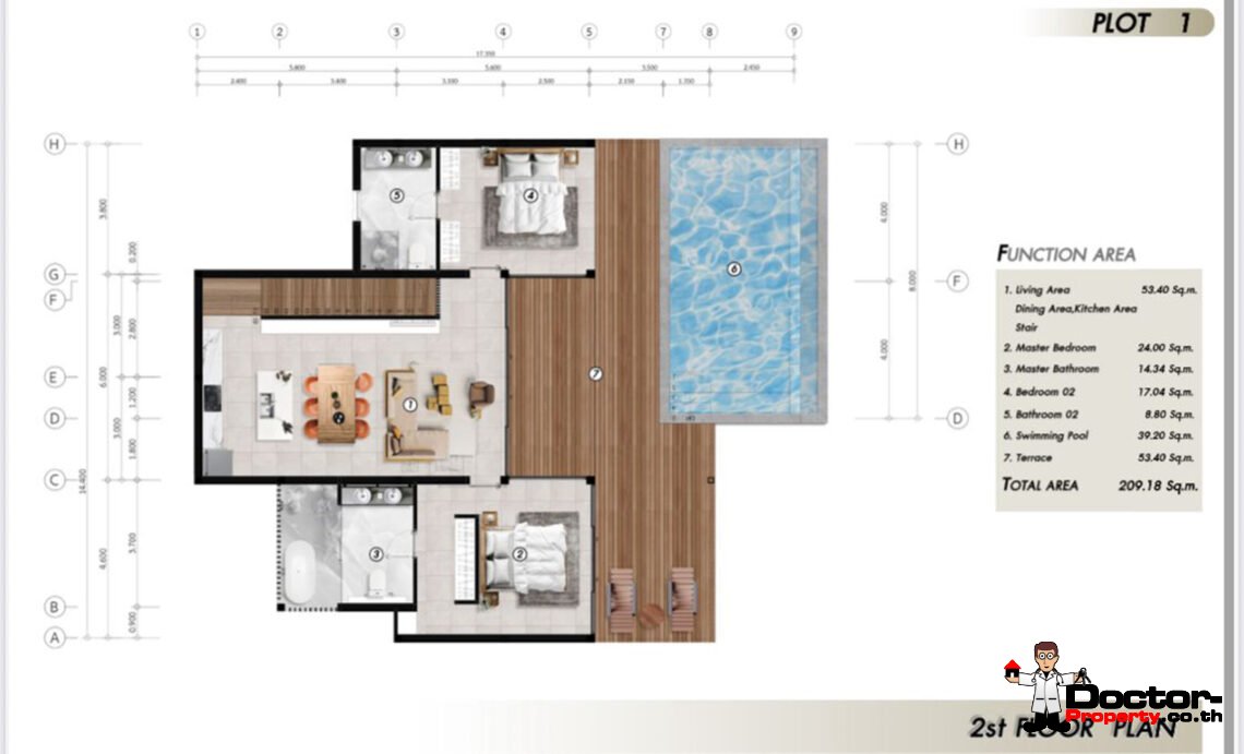 Modern 4 Bedroom Pool Villa in Mae Nam, Koh Samui – For Sale