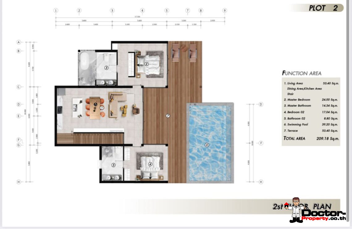 Modern 4 Bedroom Pool Villa in Mae Nam, Koh Samui – For Sale