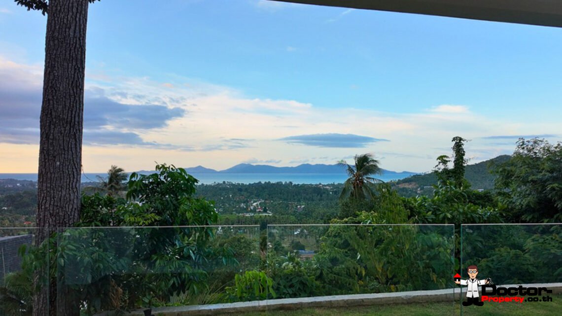 4 Bedroom Pool Villa with Sea View in Mae Nam, Koh Samui – For Sale