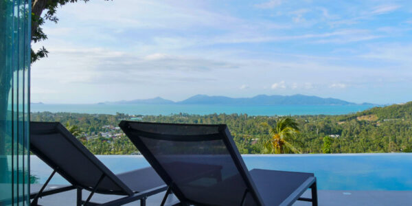 4 Bedroom Pool Villa with Sea View in Mae Nam, Koh Samui – For Sale