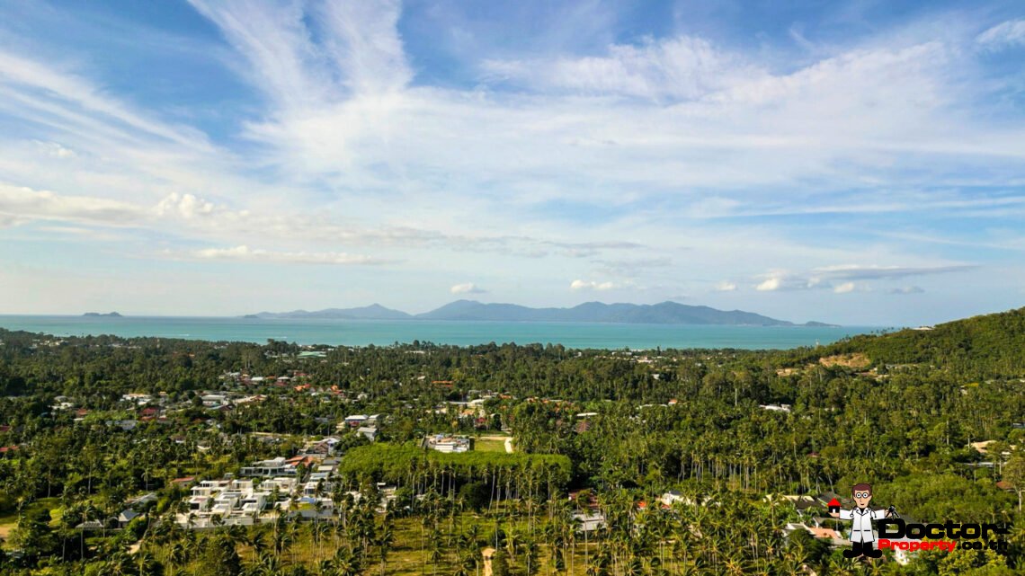 4 Bedroom Pool Villa with Sea View in Mae Nam, Koh Samui – For Sale