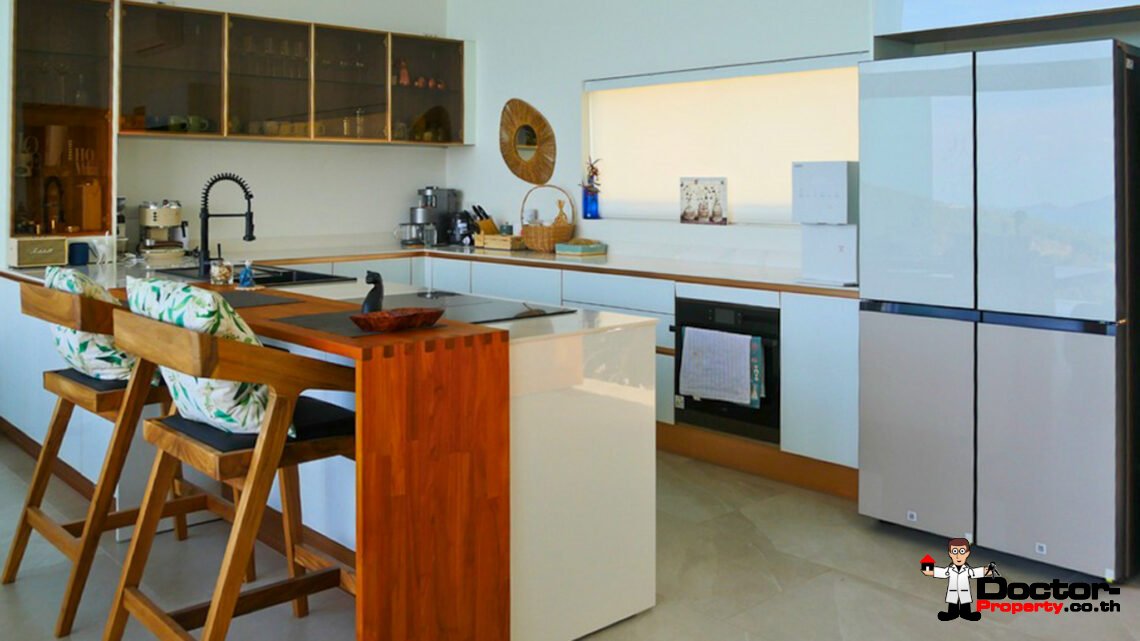 4 Bedroom Pool Villa with Sea View in Mae Nam, Koh Samui – For Sale