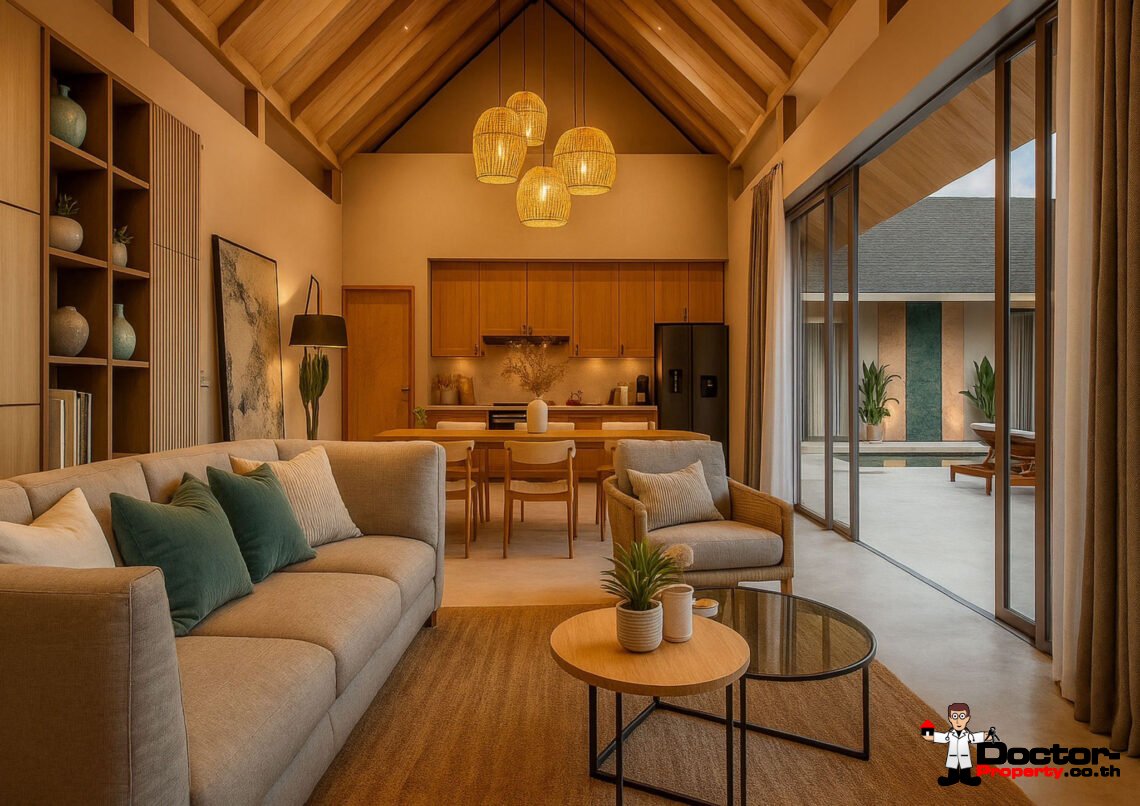 Luxury 3 Bedroom Pool Villa with Sea View in Bo Phut, Koh Samui – For Sale