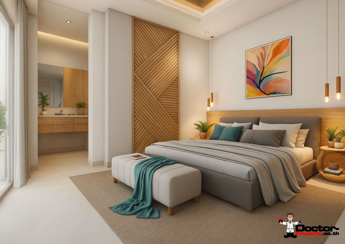 Luxury 3 Bedroom Pool Villa with Sea View in Bo Phut, Koh Samui – For Sale