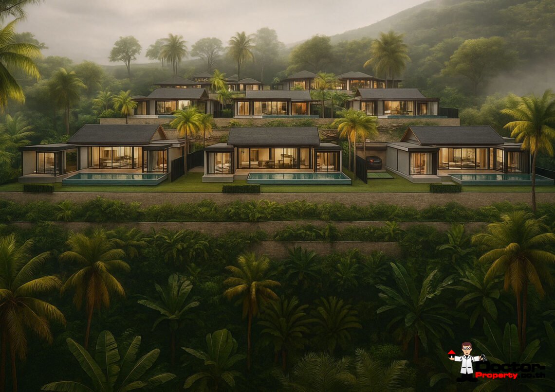 Luxury 3 Bedroom Pool Villa with Sea View in Bo Phut, Koh Samui – For Sale