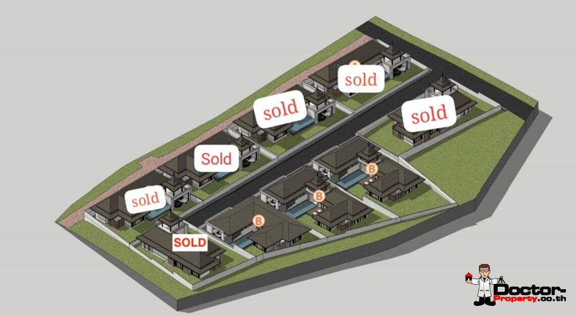 3 Bedroom Tropical Villa in Laem Sor, Koh Samui – For Sale