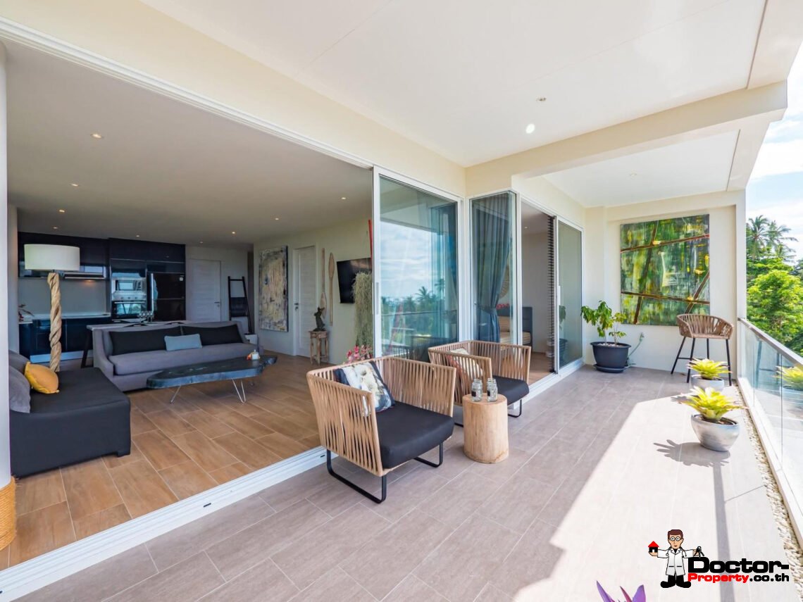2 Bedroom Apartment Sea View in Bang Por, Koh Samui – For Sale