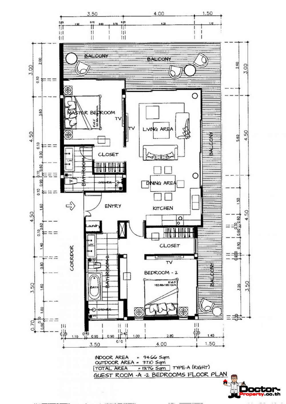 2 Bedroom Apartment Sea View in Bang Por, Koh Samui – For Sale