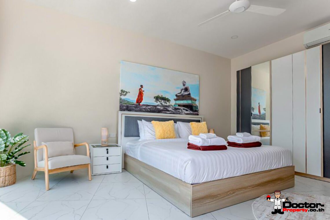 New Luxury 7 Bedroom Pool Villa with Stunning Sea View in Bo Phut, Koh Samui – For Sale