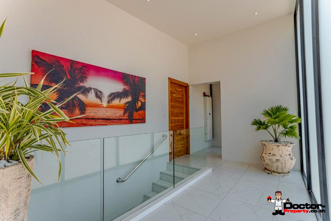 New Luxury 7 Bedroom Pool Villa with Stunning Sea View in Bo Phut, Koh Samui – For Sale
