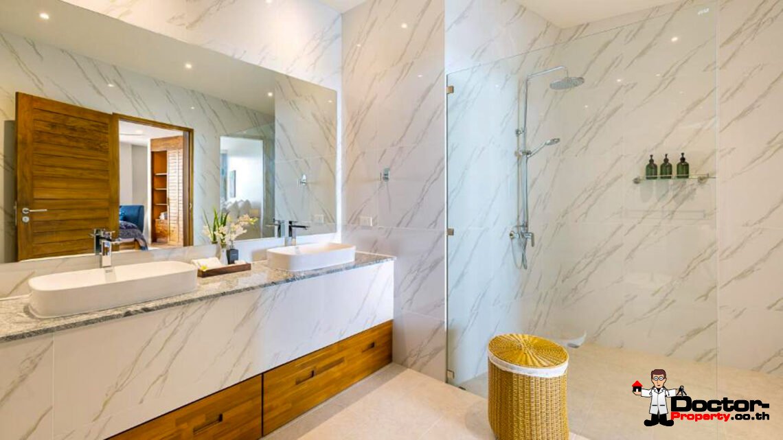New Luxury 5 Bedroom Pool Villa with Stunning Sea View in Bo Phut, Koh Samui – For Sale