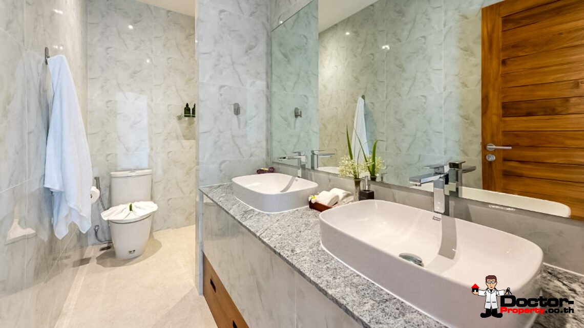 New Luxury 5 Bedroom Pool Villa with Stunning Sea View in Bo Phut, Koh Samui – For Sale